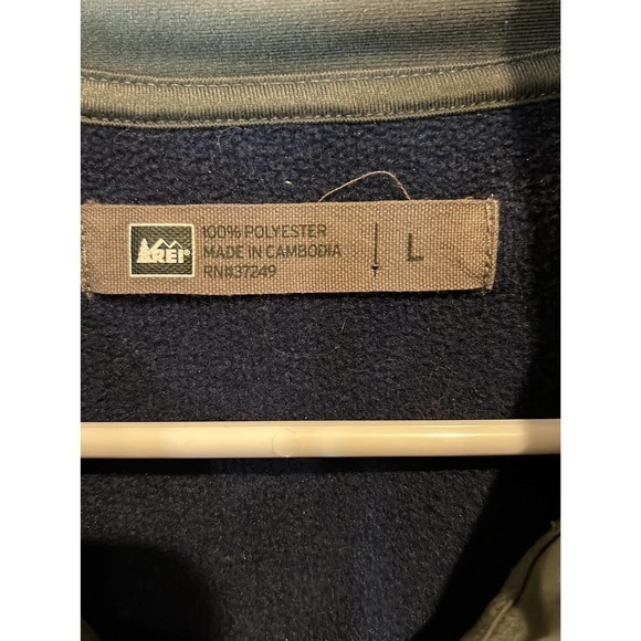REI Quarter-ZIp Pullover Fleece Sweatshirt - Men’s Large - Picture 3 of 6